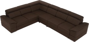 Ülőgarnitúra, szövet csoki, SEGORIA LUX