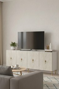 Salkım 180 - White, Travertine, Gold