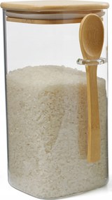 Légmentesen záródó 1200 ml-es Maxxo Bamboo tartály kávéhoz, cukorhoz, teához, liszthez, bambuszhoz