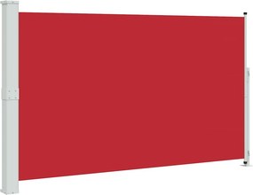 vidaXL piros behúzható oldalsó terasznapellenző 180 x 300 cm