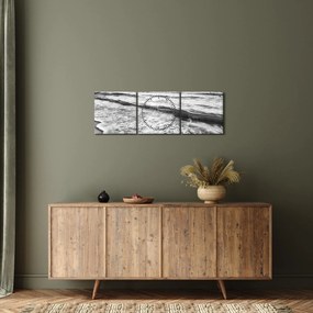 Kép - Naplemente a tengerparton (órával) (90x30 cm)