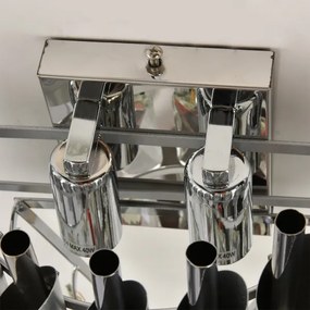 Brilagi - ECLIPSE fali lámpa 2xE14/10W/230V ezüstszínű