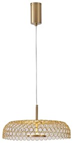 LED Csillár zsinóron LED/10W/230V 3000K arany átm. 35 cm