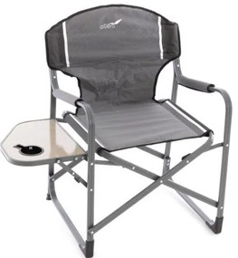 DIVERO Kemping összecsukható szék asztallal és italtartóval