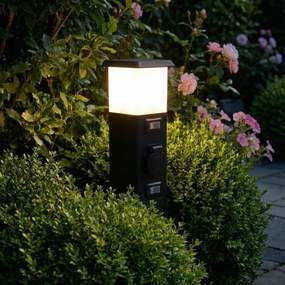 Brilagi - Kültéri lámpa 2 db SCHUKO aljzattal 1xE14/15W/230V IP44 fekete