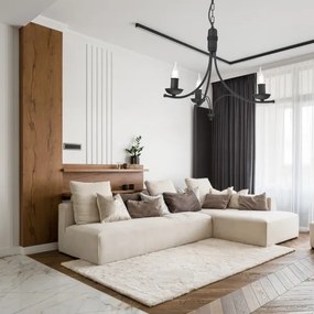 Csillár láncon LUCY 3xE14/60W/230V fekete