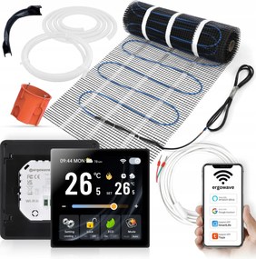 Fűtőszőnyeg szett 1.5m2 modern termosztáttal Nice.b, Smart app