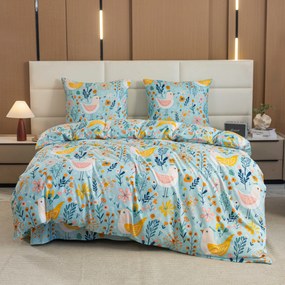 Mikroszálas ágyneműhuzat SPRING TWEET színes Ágyneműhuzat mérete: 2 db 70 x 90 cm | 200 x 220 cm