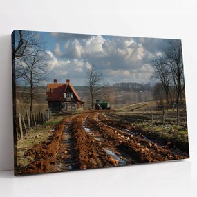 Vászonkép Tavaszi nap a Lengyel Falu ház konyha szoba 100x70