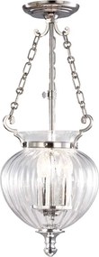 Elstead Lighting FINSBURY PARK FP-P-S-POL-NCKL Függőlámpa 3x60W/E14