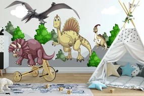Falmatrica gyerekeknek dinoszauruszok a természetben 100 x 200 cm