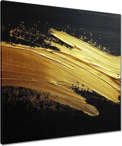 Vászonkép 70x70 Arany csillogás ecsettel