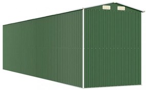 zöld horganyzott acél kerti fészer 192x772x223 cm