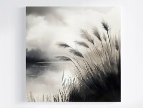 Vászonkép Canvas Tájkép Kilátás Tó Pampas Fű 80x80