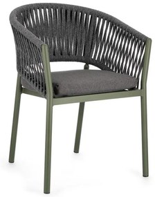 FLORENCIA szürke és zöld szék