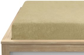 Frottír lepedő krémszínű 160 x 200 cm