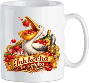 Kerámia bögre Vicces Ajándék Valentin napra Ahogy Szereti Lenyelni