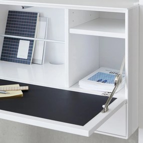 Edge fehér polcrendszer multifunkciós szekrénnyel - Hammel