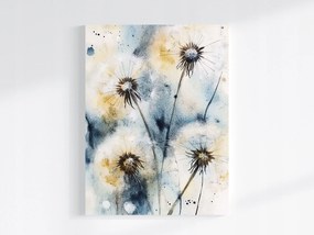 Vászonkép Canvas Akvarell Természet Tavasz Virágok Pitypang 75x100