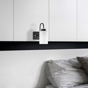 Fekete-fehér fali lámpa ø 10 cm Duzsuz – Opviq lights