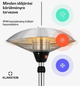 Blumfeldt Heat Guard, infravörös sugárzó fűtőtest, 2100 W, IP44, állítható magasságú, IR ComfortHeat