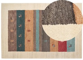 Színes gabbeh gyapjúszőnyeg 160 x 230 cm SARILAR Beliani