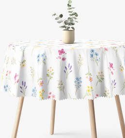 Goldea kör alakú teflonos terítő - virágoskert Ø 120 cm