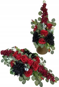 Csokor Nád Kompozíció Sír Temető Művirágok