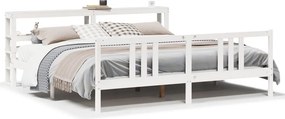 vidaXL fehér ágykeret fejtámlával matrac nélkül 200x200 cm