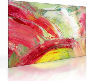 Absztrakció kép - festmény (üvegen) (70x50 cm)
