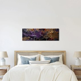 Kép - Texturált absztrakció (órával) (90x30 cm)