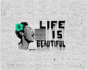Poszterek 50x40 Banksy Life is beautiful