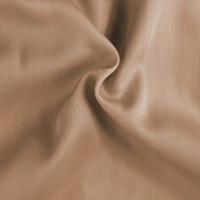 Bézs szatén lepedő 140x230 gumi nélkül