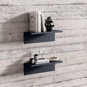 Fali polc JOANNE 400 mm, antracit