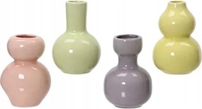 Porcelán virágváza dekoratív modern mintával 12,5x8,5x8,5 cm