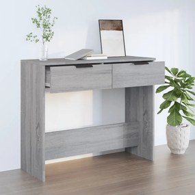 szürke sonoma színű szerelt fa tálalóasztal 90 x 36 x 75 cm