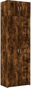 vidaXL füstös tölgy színű szerelt fa tárolószekrény 70 x 42,5 x 225 cm