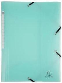 Gumis mappa, PP, A4, EXACOMPTA Chromaline Pastel, zöld (EX55173E)