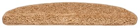 20 db bézs színű, félkör alakú lépcsőszőnyeg 65 x 21 x 4 cm, nagy