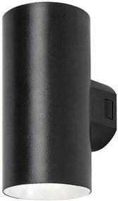 RÁBALUX 77155 URFA Modern Kültéri Fali Lámpa Fekete IP44