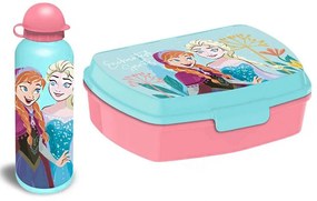 Disney Jégvarázs Enchanted szendvicsdoboz + alumínium kulacs szett