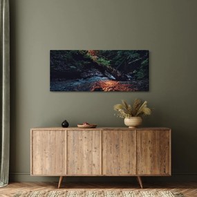 Hegyi folyó képe (120x50 cm)