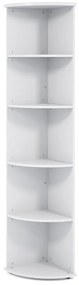 Magas sarokszekrény Impress 37 x 37 x 190 cm, fehér