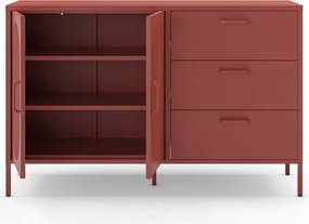 Téglavörös komód 140x90 cm Diora – Marckeric