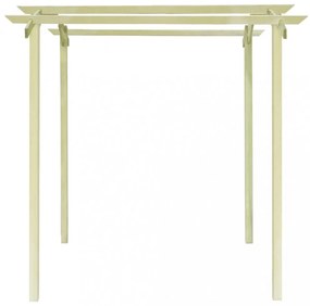 kerti pergola impregnált fenyőfalécekből 180 x 197 x 210 cm