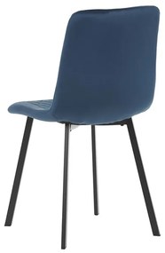 Kék Bársony Étkezőszék. DCL-973 BLUE4