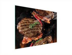 Üveg Vágódeszka 40x30 Grill Edzett Üveg