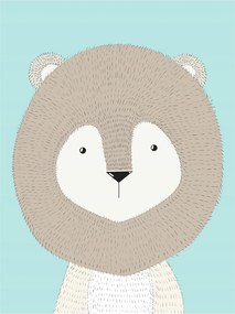 Fotótapéta flizelina Oroszlán skandináv stílus a gyerekszobába 184x254 +ragasztó