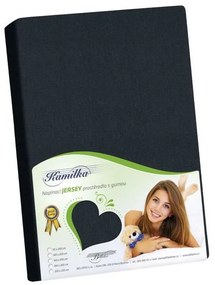 Bellatex Jersey lepedő, fekete