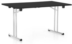 Összecsukható asztal 140 x 80 cm, fekete